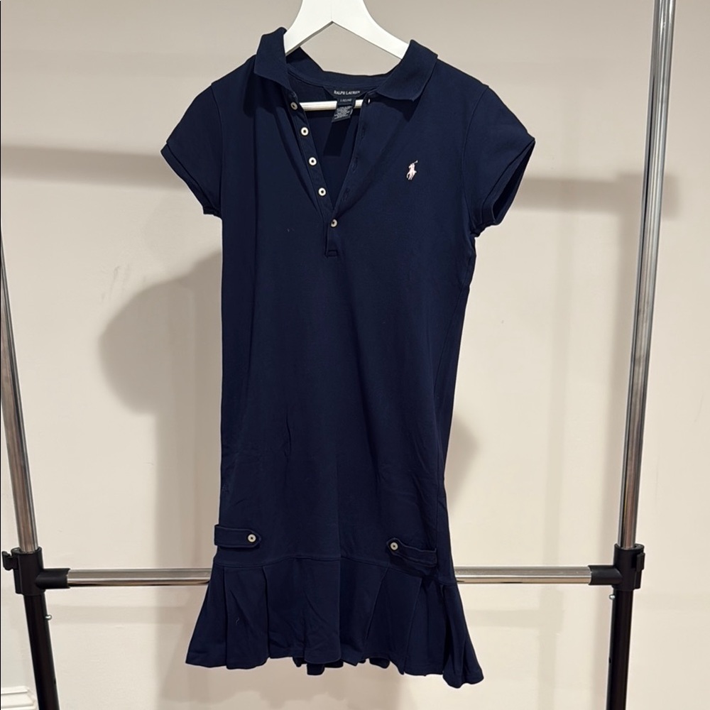Navy Polo Dress for Kids